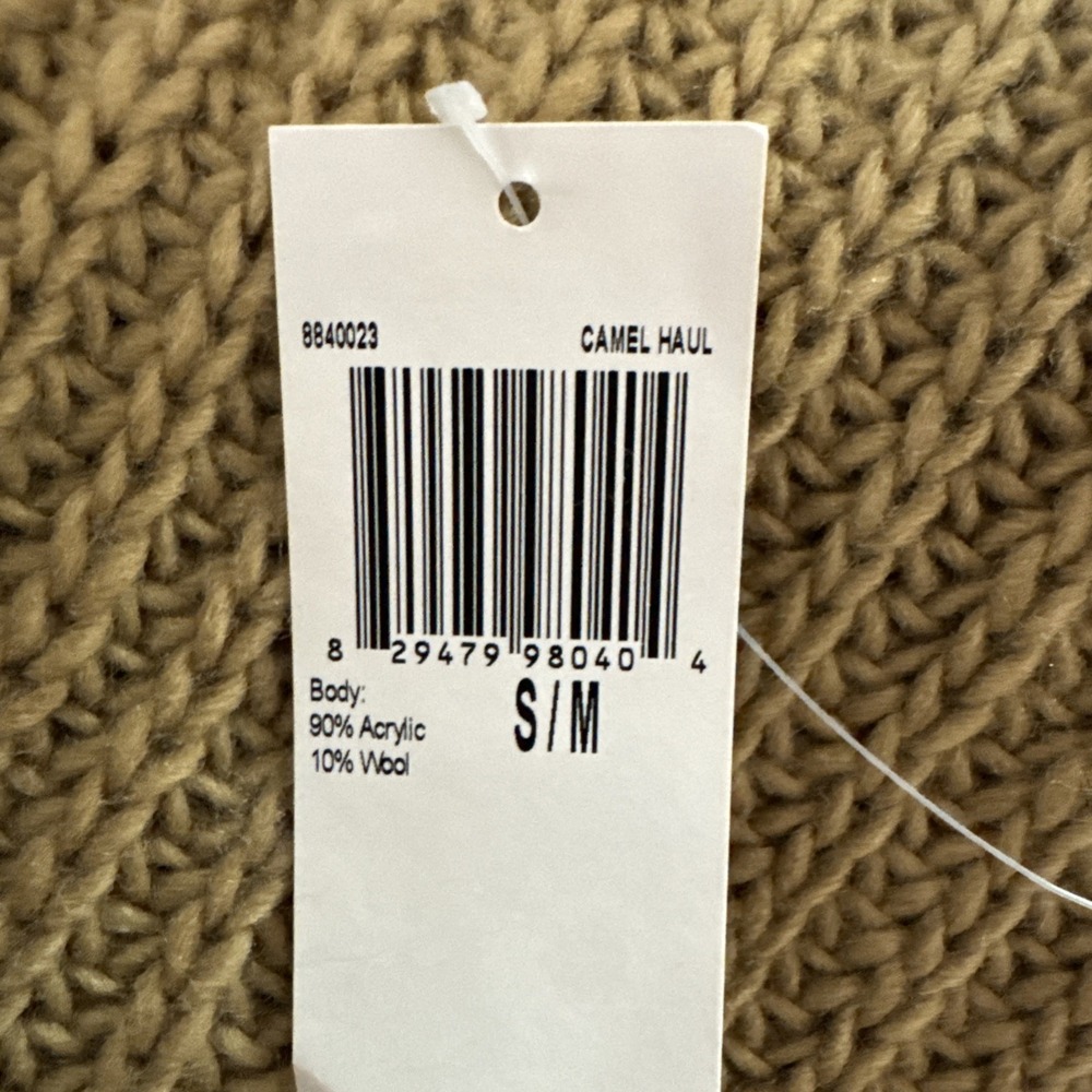 Neiman Marcus Wool Blend Poncho Turtleneck Sweater Womens Small Basic Oversized - Picture 8 of 9